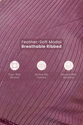Sera Broad-Rib Bra - Dark Berry