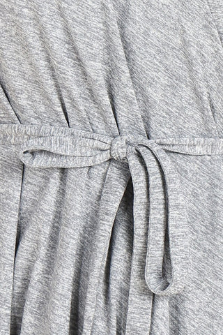 Light Grey Full Coverage Easy-Feeding Maternity Duster - House Of Zelena™
