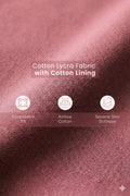 SecureFit Cotton Fixed-Pad Bra - Mauve Rose