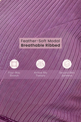 Sera Broad-Rib Bra - Purple