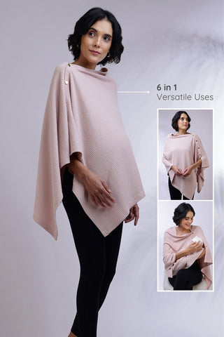 Amara Nursing Cover - Blush Pink - House Of Zelena™