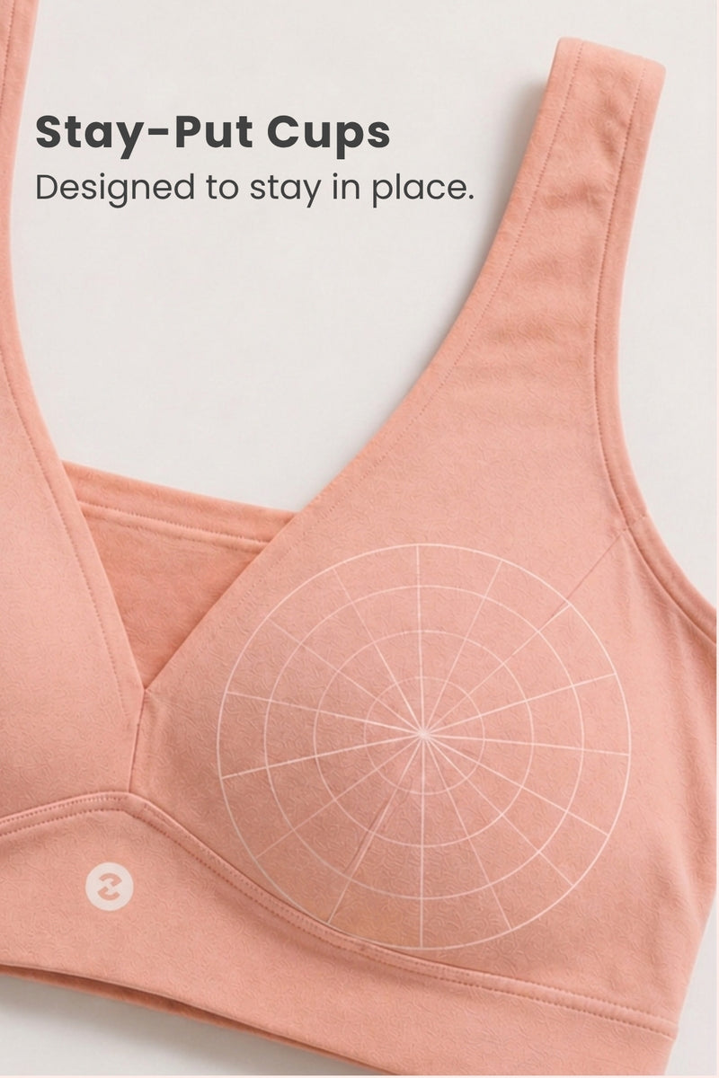 Natural Shape Modal Bra - Coral