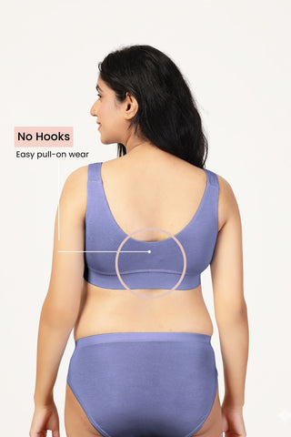 247 Royal Blue Padded Maternity Feeding Bra