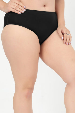 Modal Bonded Mid Rise Hipster - Black