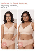 Sculpt & Lift Scallop Nursing Bra - Champagne