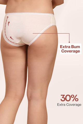 Monthly Disposable White Maternity Panties (Pack of 6)