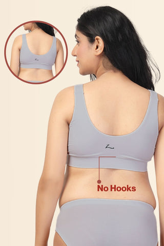 247 Light Grey Padded Maternity Feeding Bra