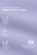 Sculpt & Lift Cotton Sports Bra - M-Blue