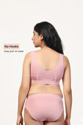 247 (Upgraded) Light Pink Modal Padded Maternity Feeding Bra