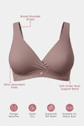 247 (Upgraded) Modal Padded Maternity Feeding Bra - Light Skin