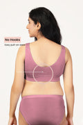 247 (Upgraded) Plumwine Modal Padded Maternity Feeding Bra