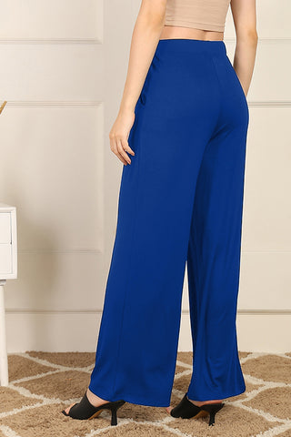 Blue Pajama pocket; pockets offer storage for small essentials.