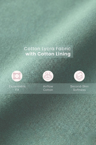 SecureFit Cotton Fixed-Pad Feeding Bra - Mint