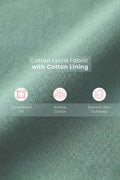 SecureFit Cotton Fixed-Pad Bra - Mint