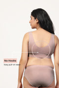 247 (Upgraded) Woodrose Modal Padded Maternity Feeding Bra