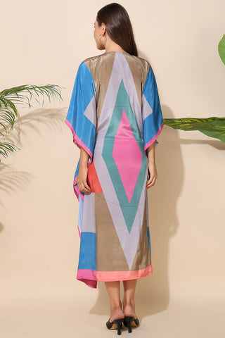 Multicolor Maternity Zipless Feeding Kaftan