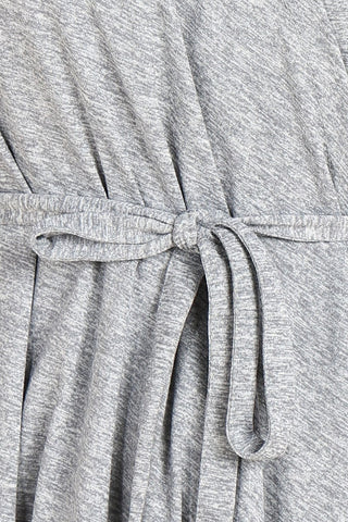 Light Grey Full Coverage Easy-Feeding Maternity Duster