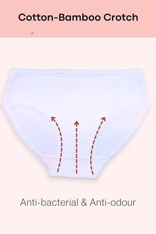 Monthly Disposable White Maternity Panty (Pack of 6)