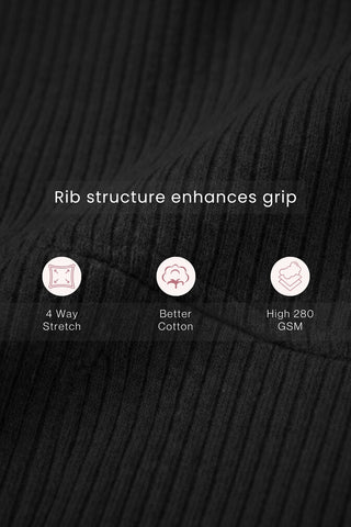 Sera Fine Rib Mid Rise Hipster Pack of 4 - (Blush, Pink, Airforce, Black)