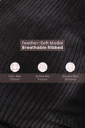 Sera Broad-Rib Bra - Black