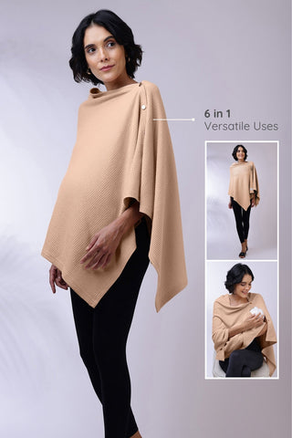 Maternity Amara Nursing Cover - Champagne