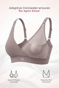 247 Extra Support Cotton Feeding Bra with Adjuster - Melange Anthrea