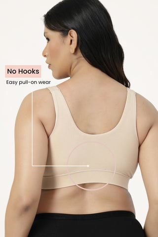 247 (Upgraded) Modal Padded Maternity Feeding Bra - Butter