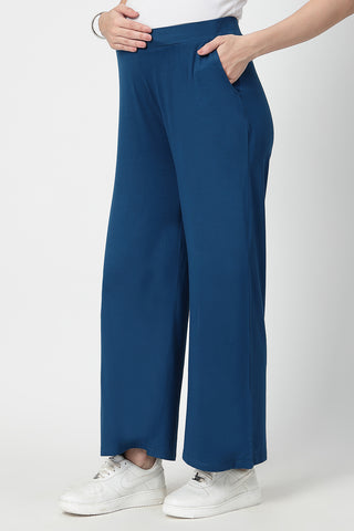 Deep Teal Maternity Palazzo Set