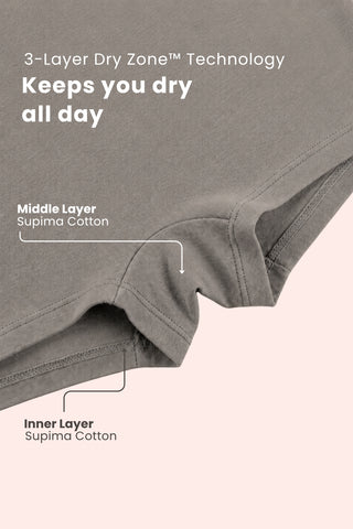 Pregnancy Panty – Over-the-Belly (Rib Textured) - (Pack Of 4) (Black, Light Grey, Honey & Mist)