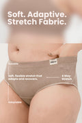 Sera Fine Rib Mid Rise Hipster - Skin