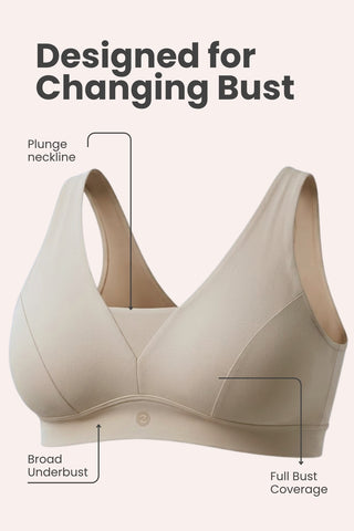 Natural Shape Modal Bra Pack of 3 - (Light Skin, Coral & Black)