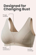 Fixed Padded Modal Maternity Bra with Support - Light Skin