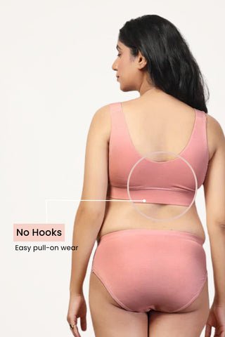 247 Light Pink Modal Padded Maternity Feeding Bra