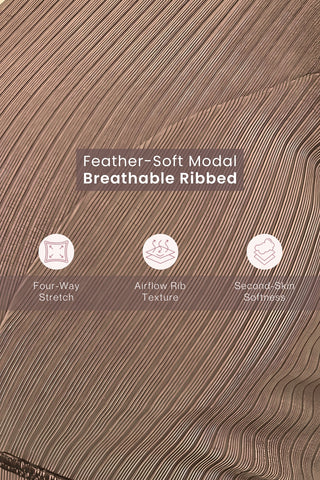 Sera Broad-Rib Bra - Mocha