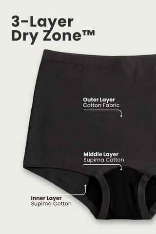 Sculpting Cotton High-Rise Boyshorts (Pack of 2) (Black & Dark Skin)