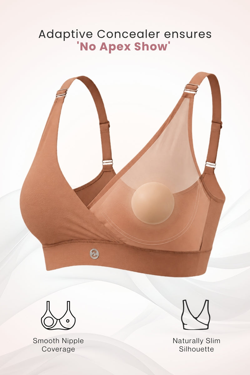 247 Extra Support Cotton Feeding Bra with Adjuster - Honey