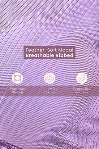 Sera Broad-Rib Bra - Lavender