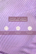 Sera Broad-Rib Bra - Lavender