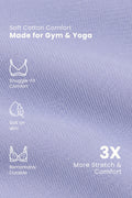 Sculpt & Lift Cotton Sports Bra - M-Blue