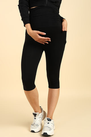 https://houseofzelena.com/products/ruched-cotton-black-maternity-capri-pregnancy-postpartum