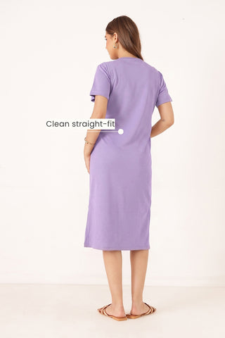 Mario Rib Zipless Feeding Dress - Purple