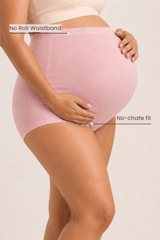Pregnancy Cotton Panty (Pack of 4) (Black, Skin, Mist & Baby Pink)