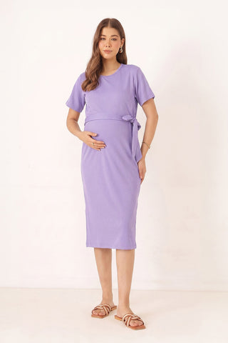 Mario Rib Zipless Feeding Dress - Purple