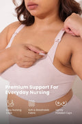Sculpt & Lift Powermesh Nursing Bra - Blush