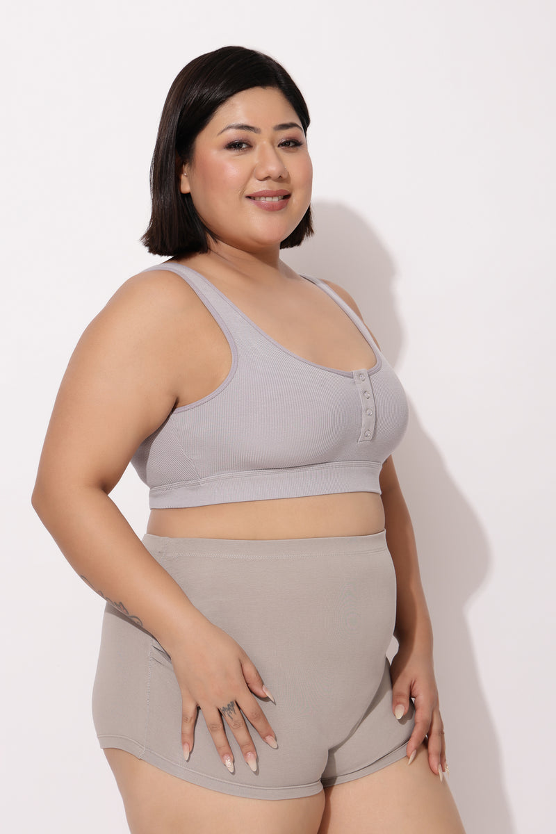 Cool Girl Nursing Bra - Grey