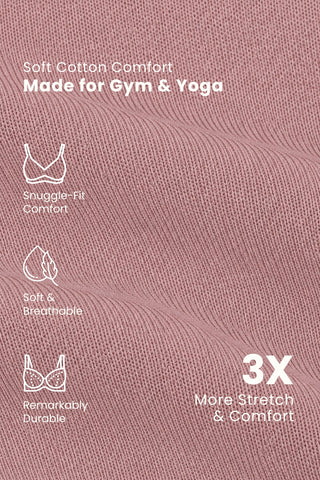 Sculpt & Lift Cotton Sports Bra - Hazel