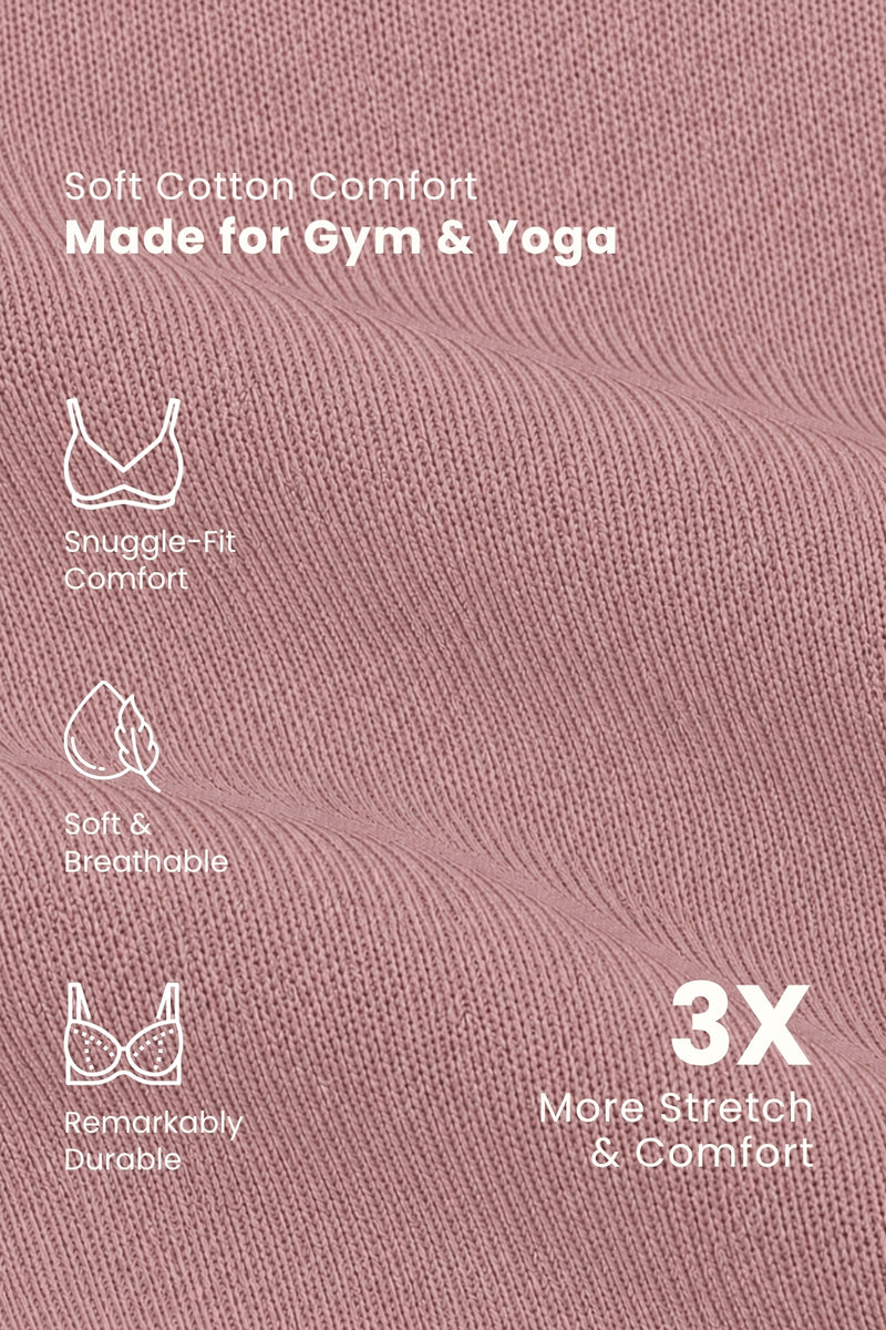 Sculpt & Lift Cotton Sports Bra - Hazel