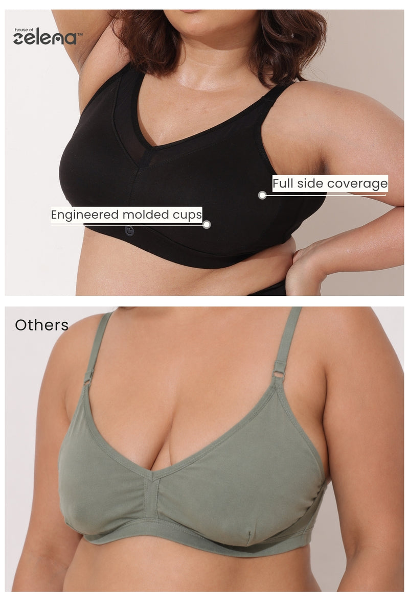Sculpt & Lift Moulded Bra - Black