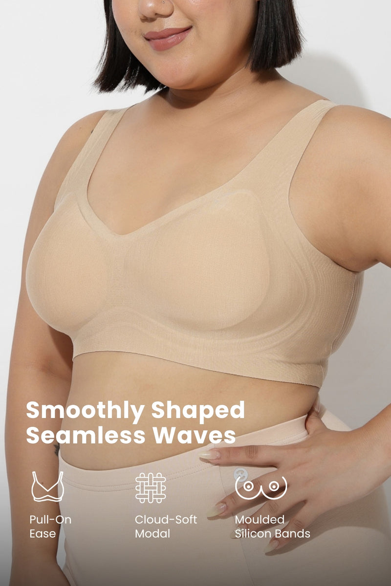 Sculpt & Lift Wave Edition Bra - Champagne