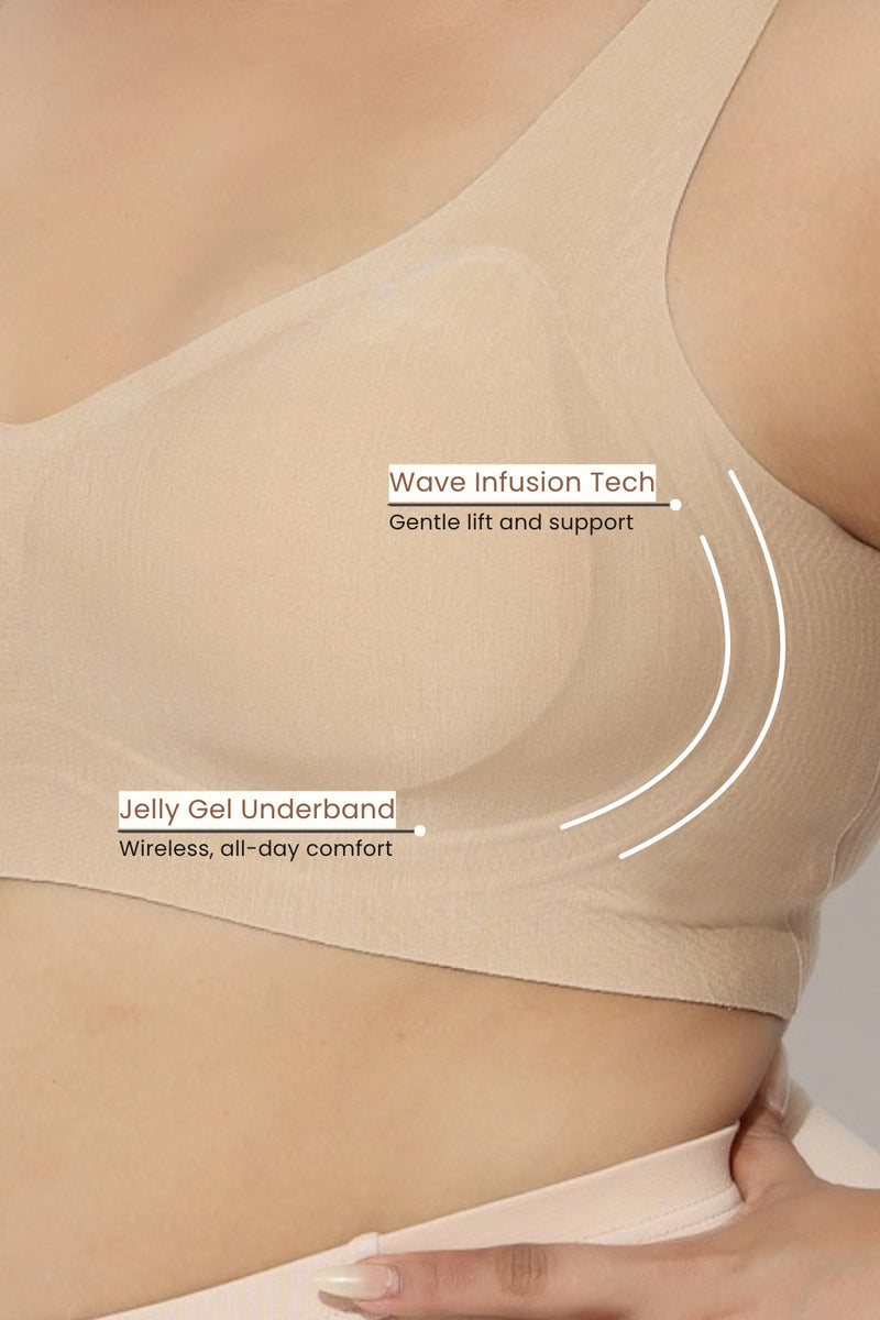 Sculpt & Lift Wave Edition Bra - Champagne